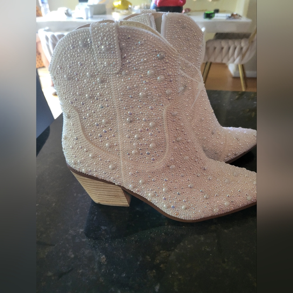 Cowgirl boots size 6 1/2 betsey Johnson - Picture 3 of 6
